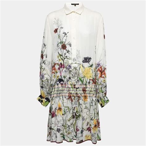 gucci white floral shirt